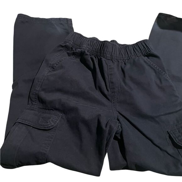 The Childrens Place Kids Elastic Waist Cargo Pants - Navy and Tan new size 10 - Picture 3 of 3